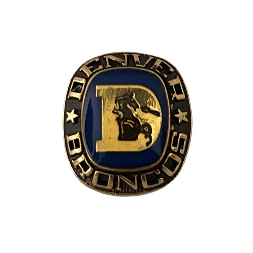 Denver Broncos Classic Gold Tone NFL Lapel Pin